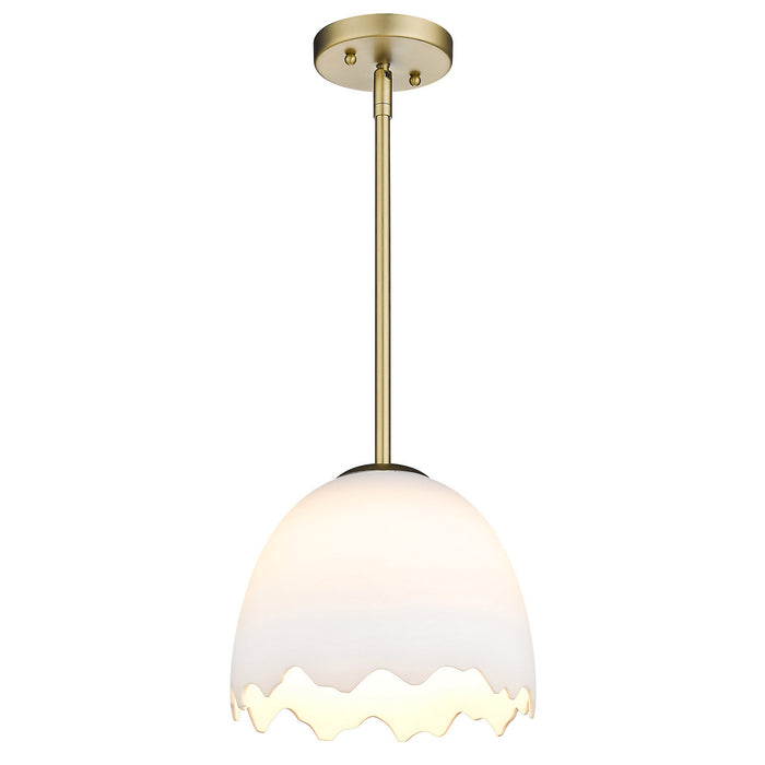 Golden - 6951-S BCB-POR - One Light Pendant - Brinkley - Brushed Champagne Brass