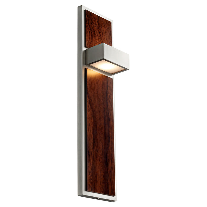 Quorum - 3-401-24 - LED Wall Sconce - Guapo - Satin Nickel|Walnut