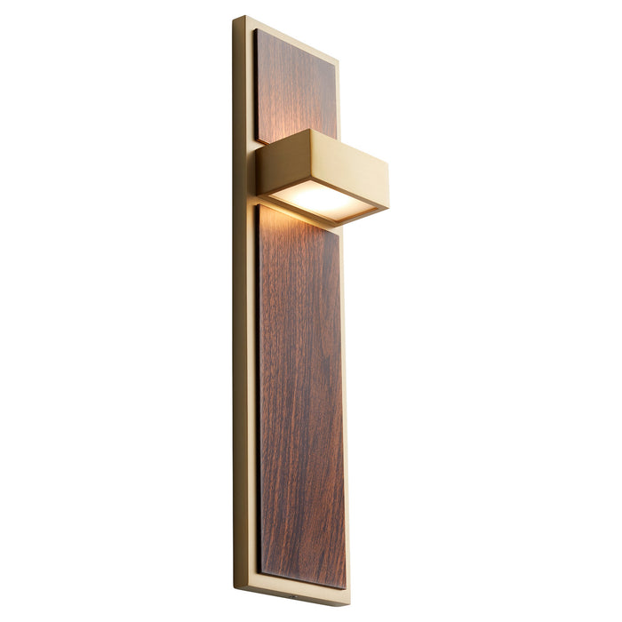 Quorum - 3-401-40 - LED Wall Sconce - Guapo - Aged Brass|Walnut