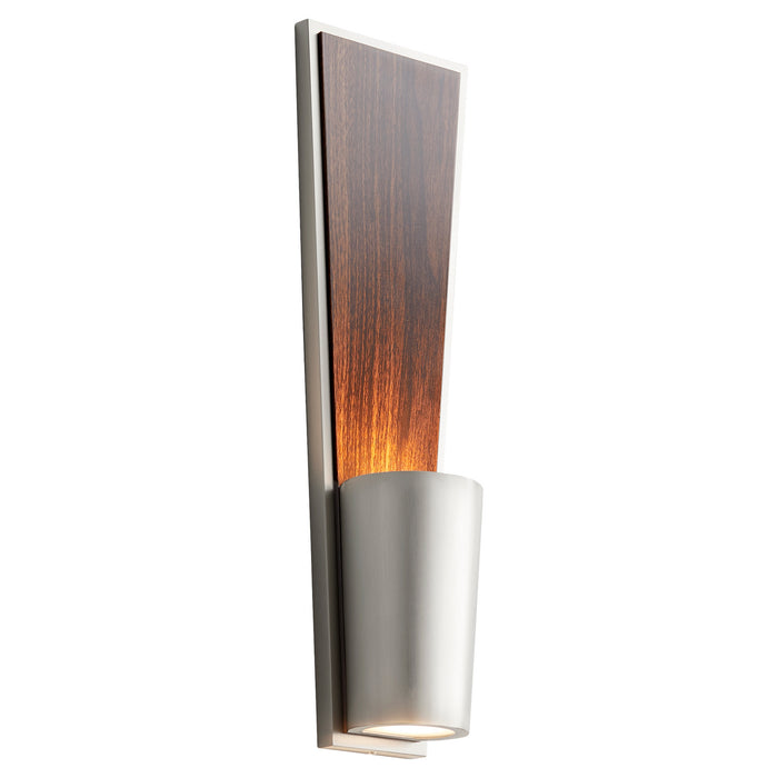 Quorum - 3-402-24 - LED Wall Sconce - Favero - Satin Nickel|Walnut