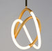 ET2 - E25092-01BKGLD - LED Mini Pendant - Mobius - Black / Gold