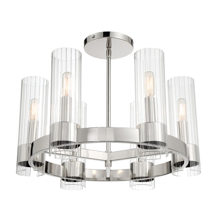Minka-Lavery - 3895-77 - Six Light Chandelier - Vernon Place - Chrome