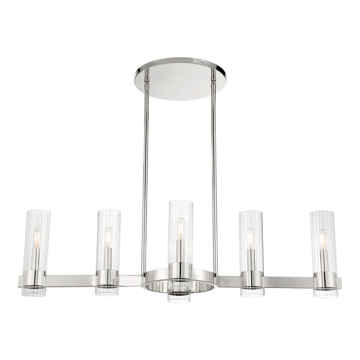 Minka-Lavery - 3896-77 - Six Light Island Pendant - Vernon Place - Chrome