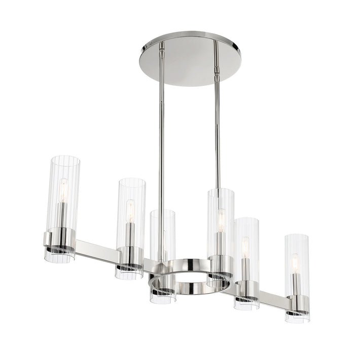 Minka-Lavery - 3896-77 - Six Light Island Pendant - Vernon Place - Chrome