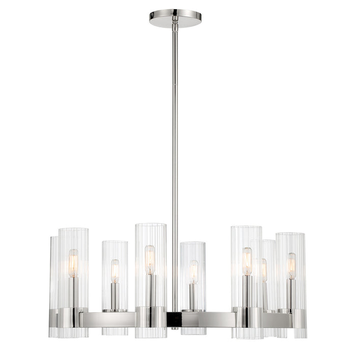 Minka-Lavery - 3898-77 - Eight Light Chandelier - Vernon Place - Chrome