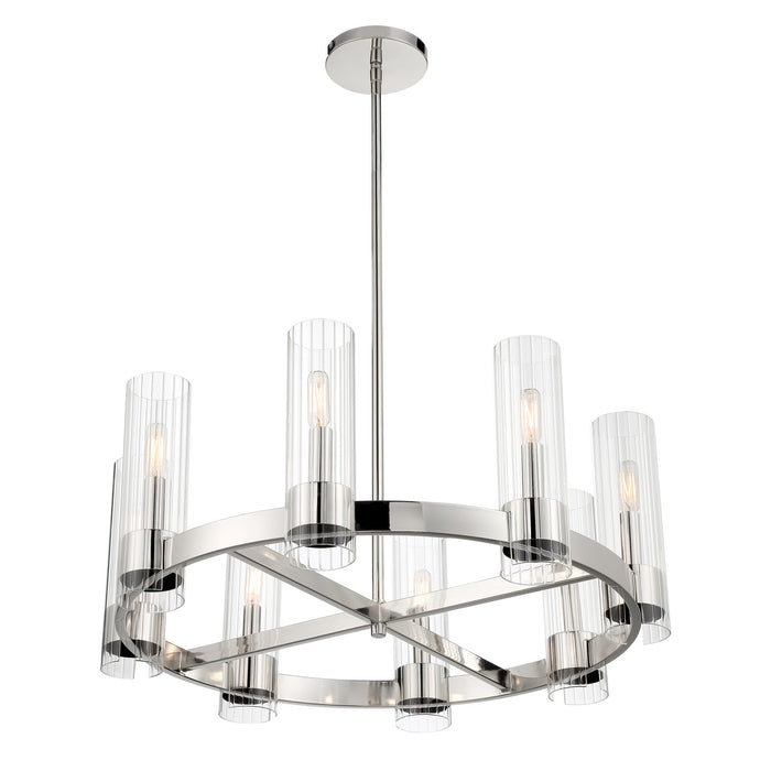 Minka-Lavery - 3898-77 - Eight Light Chandelier - Vernon Place - Chrome