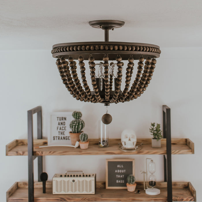 Capital Lighting - 9A122A - Three Light Semi-Flush Mount - Handley - Tobacco