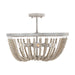 Capital Lighting - 9D294A - Four Light Semi-Flush Mount - Sarah - Mystic Sand