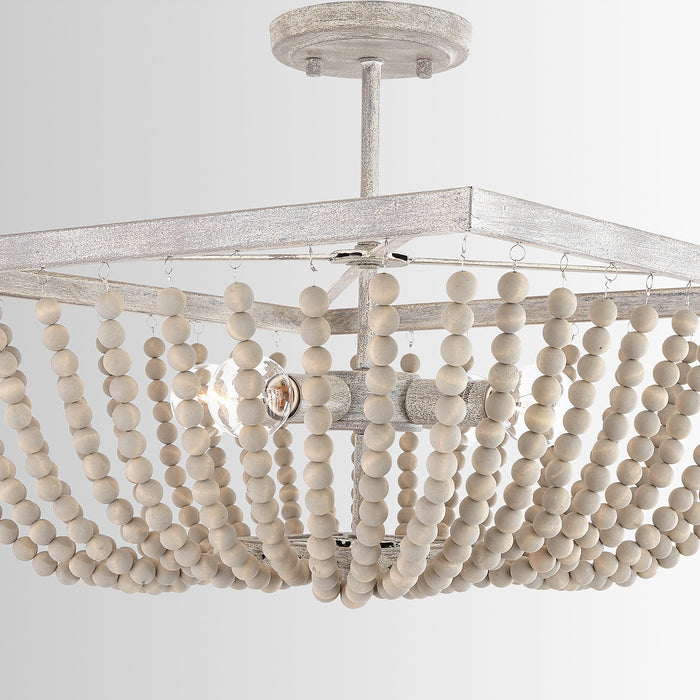 Capital Lighting - 9D294A - Four Light Semi-Flush Mount - Sarah - Mystic Sand