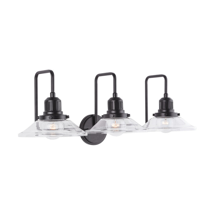 Capital Lighting - 9D318A - Three Light Vanity - Roan - Matte Black