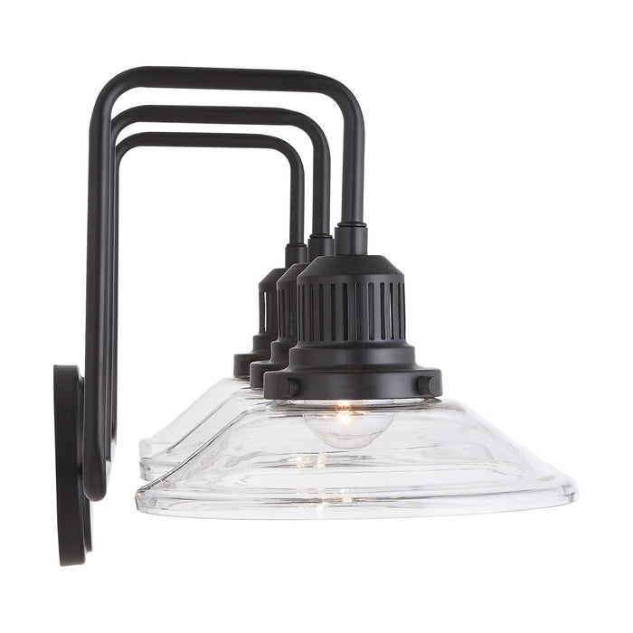 Capital Lighting - 9D318A - Three Light Vanity - Roan - Matte Black