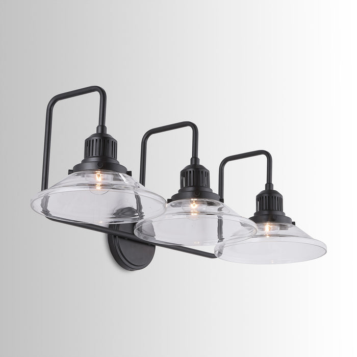 Capital Lighting - 9D318A - Three Light Vanity - Roan - Matte Black