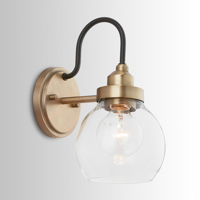 Capital Lighting - 9D320A - One Light Wall Sconce - Daphne - Aged Brass and Black