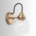Capital Lighting - 9D320A - One Light Wall Sconce - Daphne - Aged Brass and Black