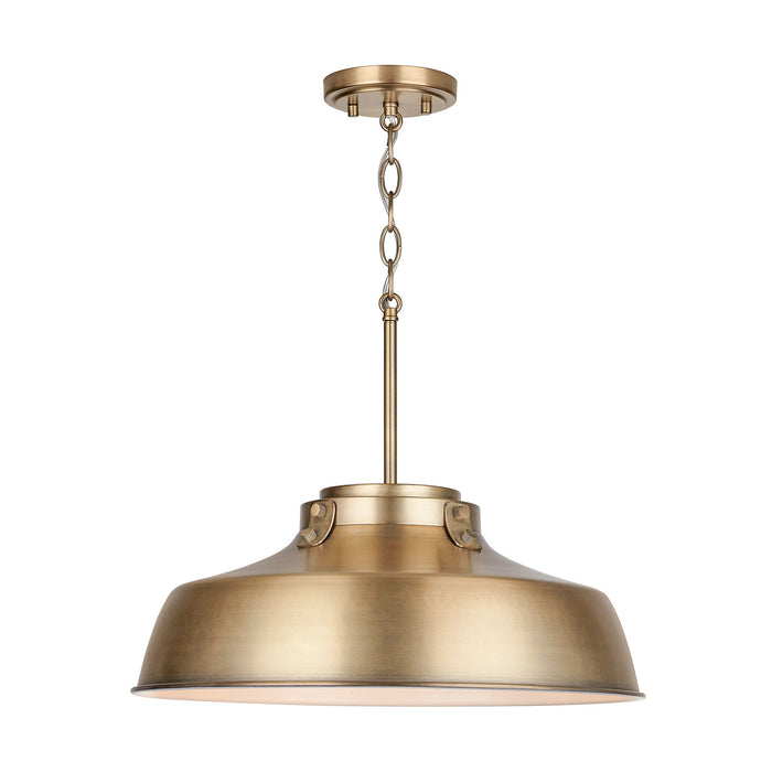 Capital Lighting - 9D328A - One Light Pendant - Oakwood - Aged Brass