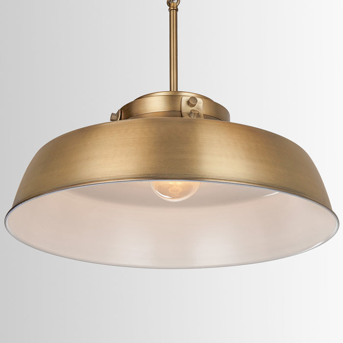 Capital Lighting - 9D328A - One Light Pendant - Oakwood - Aged Brass