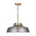 Capital Lighting - 9D329A - One Light Pendant - Oakwood - Antique Nickel