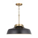 Capital Lighting - 9D331A - One Light Pendant - Oakwood - Matte Black