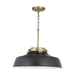 Capital Lighting - 9D331A - One Light Pendant - Oakwood - Matte Black