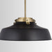 Capital Lighting - 9D331A - One Light Pendant - Oakwood - Matte Black