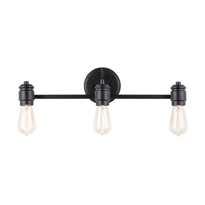 Capital Lighting - 9D343A - Three Light Vanity - Menlo - Matte Black