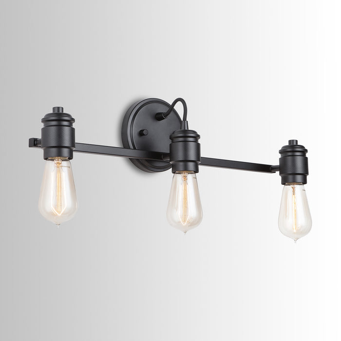 Capital Lighting - 9D343A - Three Light Vanity - Menlo - Matte Black