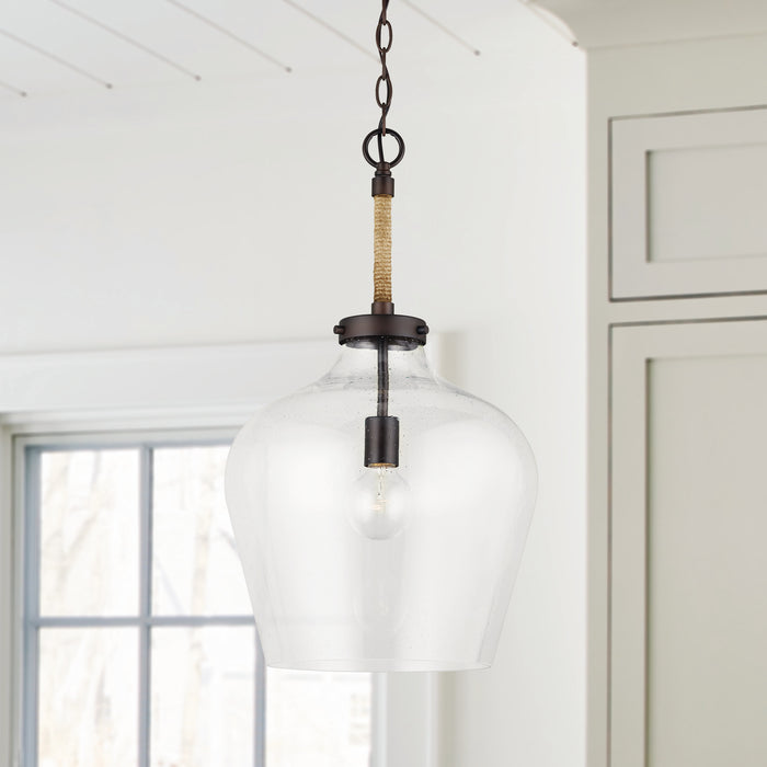 Capital Lighting - 9F370A - One Light Pendant - Boland - Bronze