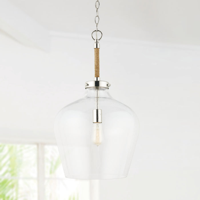 Capital Lighting - 9F371A - One Light Pendant - Boland - Polished Nickel