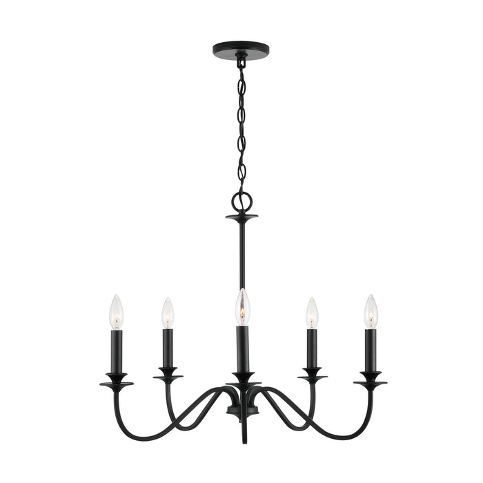 Capital Lighting - 9F375A - Five Light Chandelier - Weston - Matte Black