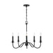 Capital Lighting - 9F375A - Five Light Chandelier - Weston - Matte Black