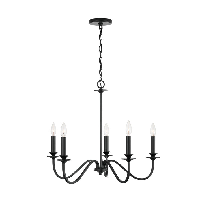 Capital Lighting - 9F375A - Five Light Chandelier - Weston - Matte Black