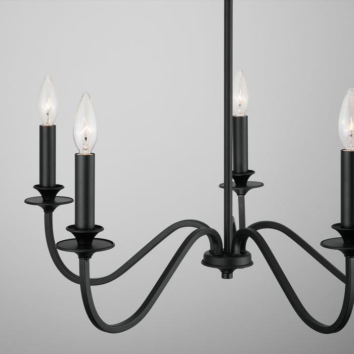 Capital Lighting - 9F375A - Five Light Chandelier - Weston - Matte Black