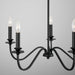 Capital Lighting - 9F375A - Five Light Chandelier - Weston - Matte Black