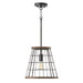 Capital Lighting - AA1001ZW - One Light Pendant - Bracken - Zinc and Wood