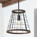 Capital Lighting - AA1001ZW - One Light Pendant - Bracken - Zinc and Wood