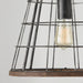 Capital Lighting - AA1001ZW - One Light Pendant - Bracken - Zinc and Wood