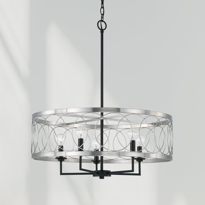 Capital Lighting - AA1003BT - Four Light Pendant - Madeline - Black Tie