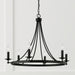 Capital Lighting - AA1005BI - Six Light Chandelier - Tempe - Black Iron