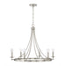 Capital Lighting - AA1005BN - Six Light Chandelier - Tempe - Brushed Nickel