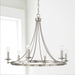 Capital Lighting - AA1005BN - Six Light Chandelier - Tempe - Brushed Nickel