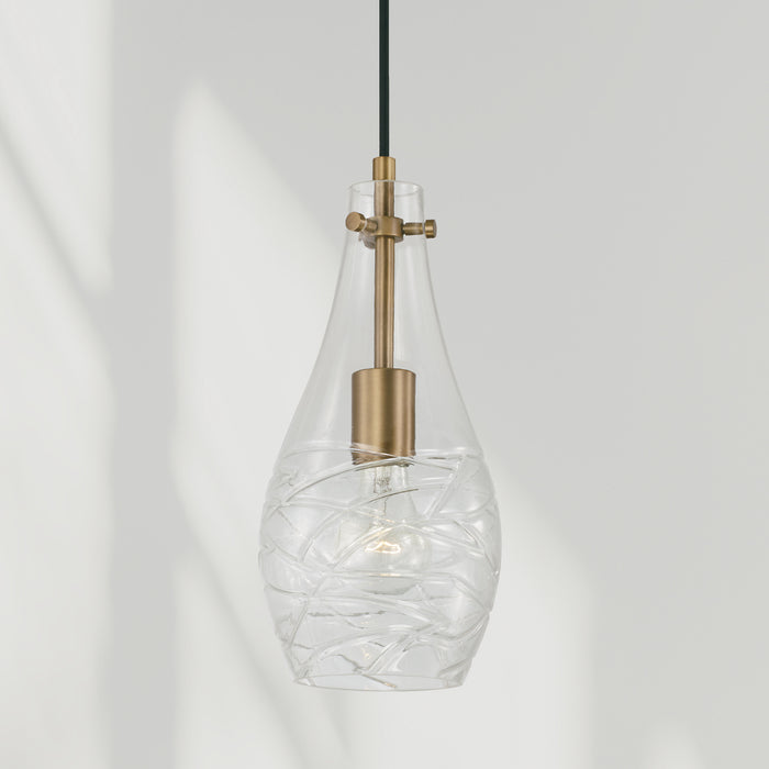 Capital Lighting - AA1006AD - One Light Pendant - Kier - Aged Brass