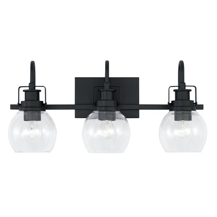 Capital Lighting - AA1007MB - Three Light Vanity - Buxton - Matte Black
