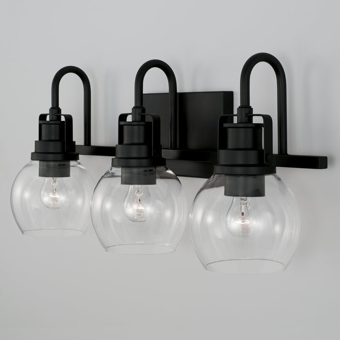 Capital Lighting - AA1007MB - Three Light Vanity - Buxton - Matte Black