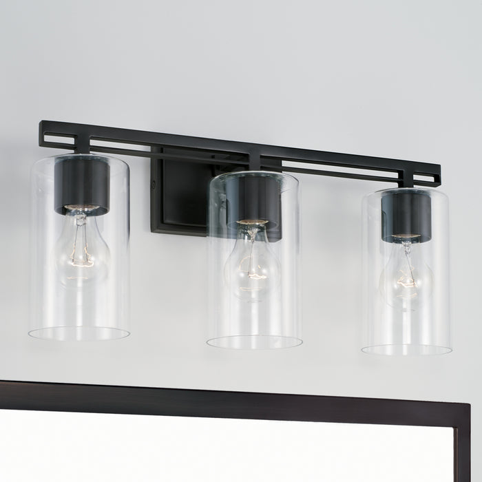 Capital Lighting - AA1008MB - Three Light Vanity - Shelton - Matte Black