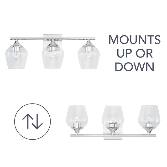 Capital Lighting - AA1009CH - Three Light Vanity - Reece - Chrome