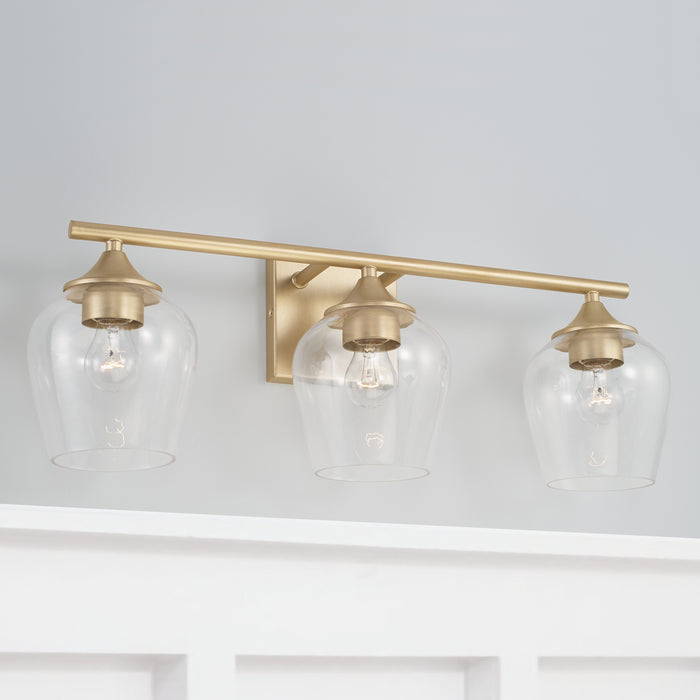 Capital Lighting - AA1009SF - Three Light Vanity - Reece - Soft Gold
