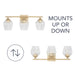 Capital Lighting - AA1009SF - Three Light Vanity - Reece - Soft Gold