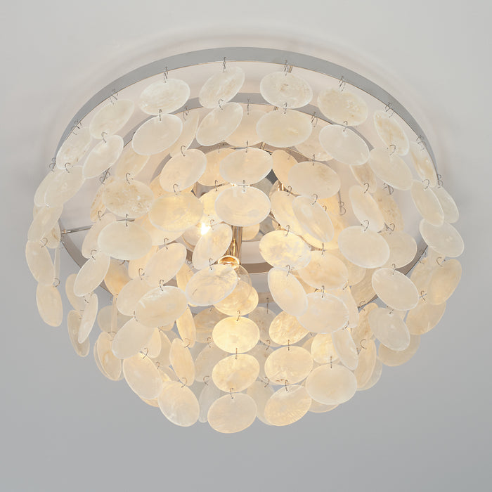 Capital Lighting - AA1013PN - Three Light Flush Mount - Shelby - Polished Nickel