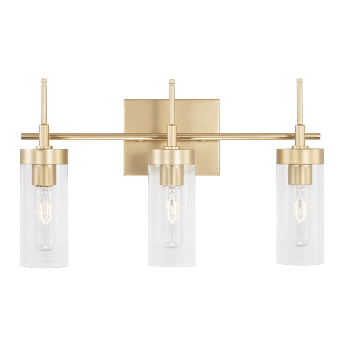 Capital Lighting - AA1015SF - Three Light Vanity - Riley - Soft Gold