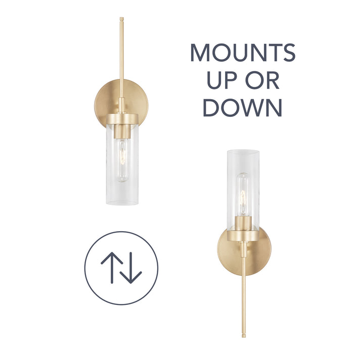 Capital Lighting - AA1016SF - One Light Wall Sconce - Riley - Soft Gold